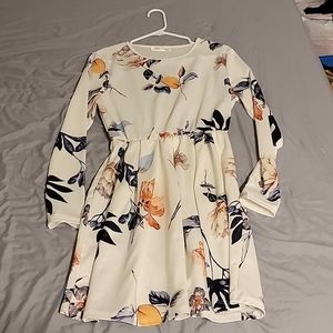 Angashion Medium long sleeved mini dress